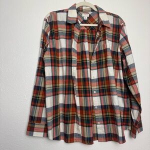 J.‎ Crew Plaid Flannel Button Down Shirt